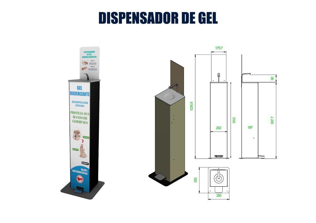 Dispensador de gel